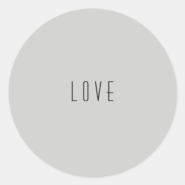 Sticker d'amour Arrière - plan gris (Devant)