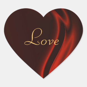 Sticker d'amour du coeur rouge Marquis