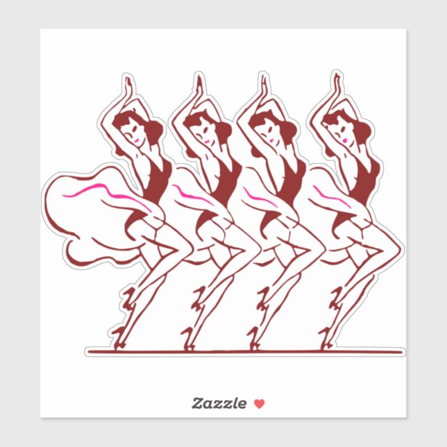 Sticker Dancing Girls Thunder_Cove (Feuille)