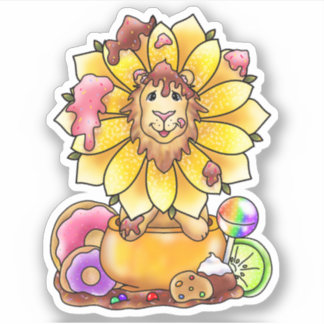 Sticker Dande’lion Sugary Sweet Lion Flower |