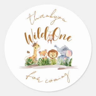 Sticker 'Danke für die wilde Safari-Party'