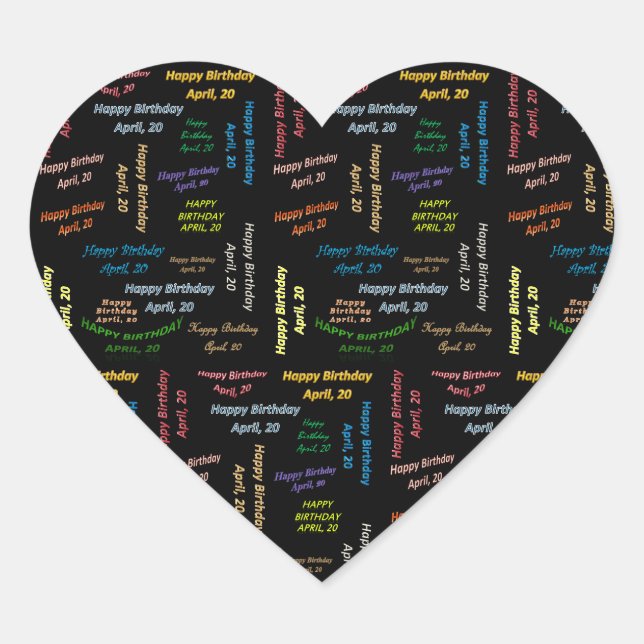 Sticker d'anniversaire du 20 avril (Devant)