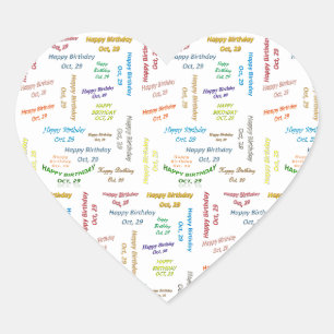Sticker d'anniversaire du 29 septembre