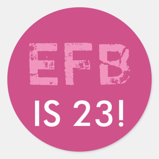 Sticker d'anniversaire initial (Devant)