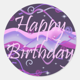 Sticker d'anniversaire pour fille