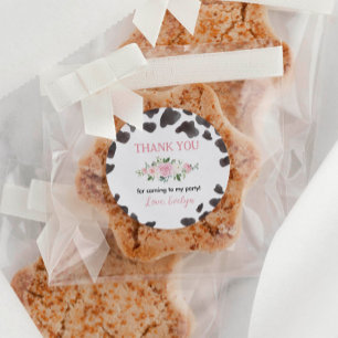 Sticker d'anniversaire pour l'impression de vache