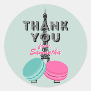 Sticker d'anniversaire sweet sixteen Paris Merci
