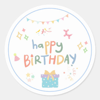 Sticker d'anniversaire très heureux
