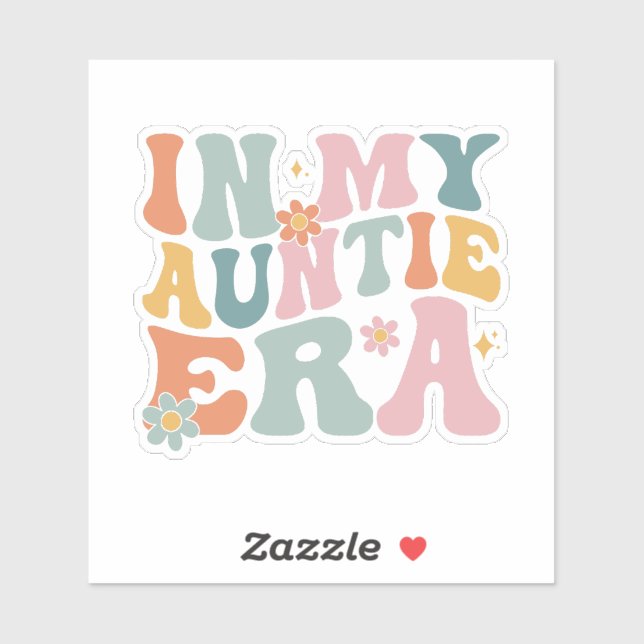 Sticker Dans mon ère de tante (Feuille)