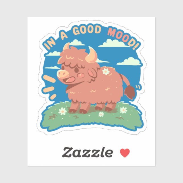 Sticker Dans un bon MOOd (Feuille)