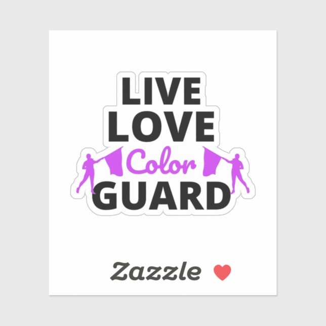 Sticker Danse de garde de couleur et performances vibrante (Feuille)