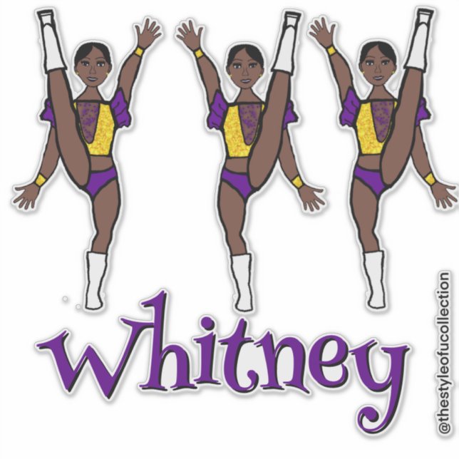 Sticker Danse Majorque violette jaune #1 (Devant)