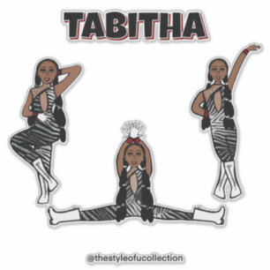 Sticker Danseur Red Zebra #3