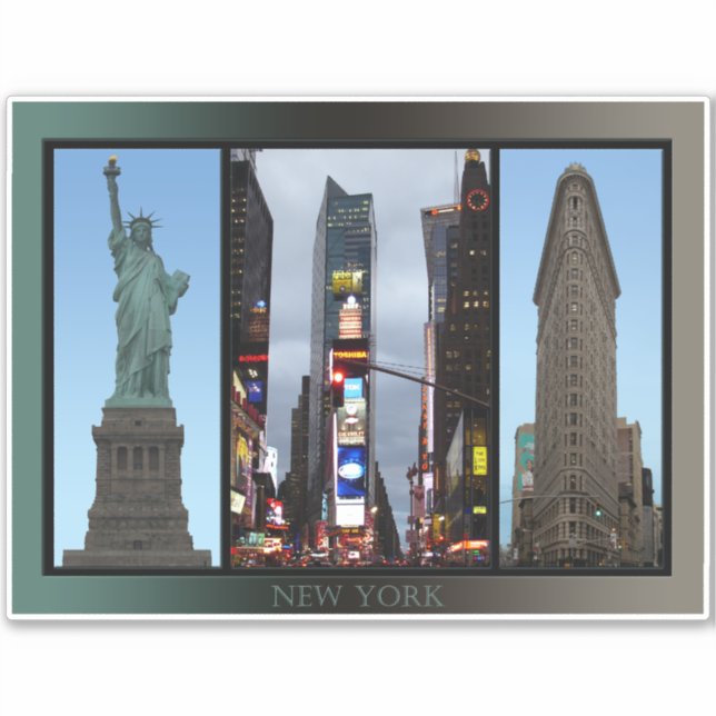 Sticker d'art de New York Décalages NYC personnali (Devant)
