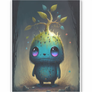 Sticker d'art Plante Monster Imaginaire