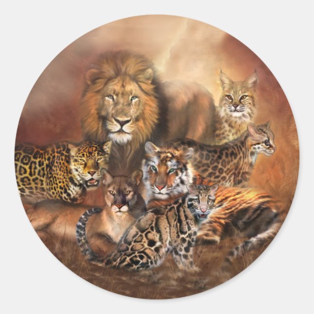 Sticker d'art pour gros chats (Devant)