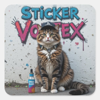Sticker d'art urbain de rue cool - Sticker Vortex