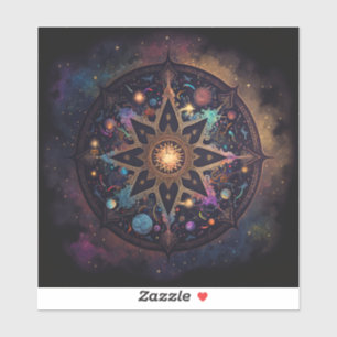 Sticker d'art Visionnaire Mandala