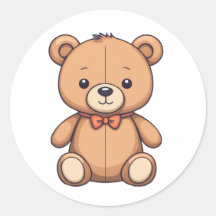 sticker d'artline de l'ours en peluche
