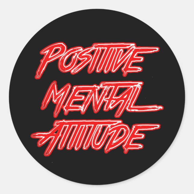 Sticker d'attitude mentale positive (Devant)