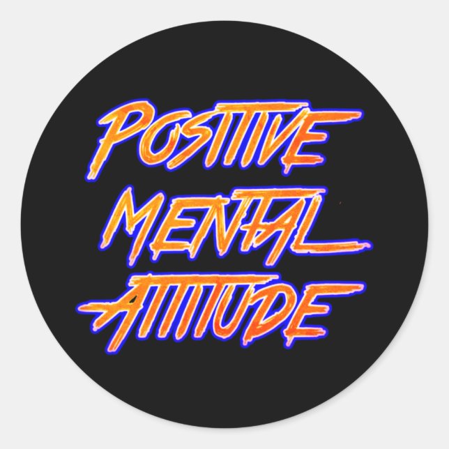 Sticker d'attitude mentale positive (Devant)