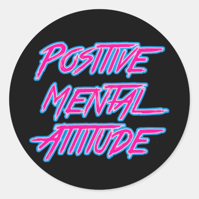 Sticker d'attitude mentale positive (Devant)
