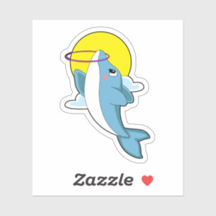Sticker Dauphin avec pneus Fitness
