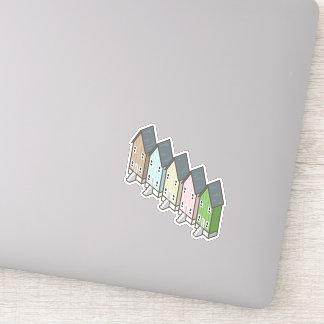 Sticker Dauphin Island Maison de pêcheurs