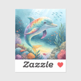 Sticker Dauphin sous-marin