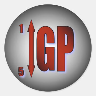 Sticker d'avertissement de déplacement GP - Rouge