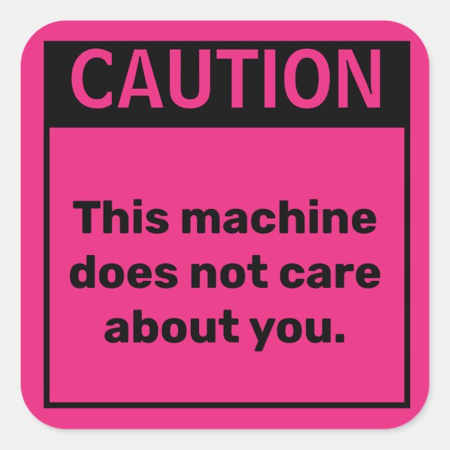 Sticker d'avertissement pour petite prudence (Devant)
