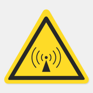 Sticker d'avertissement rf