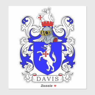 Sticker Davis Family Crest