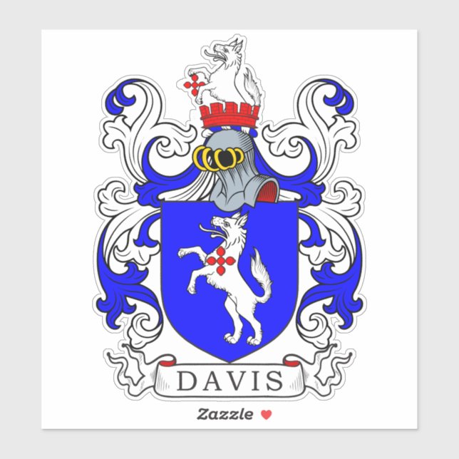 Sticker Davis Family Crest (Feuille)
