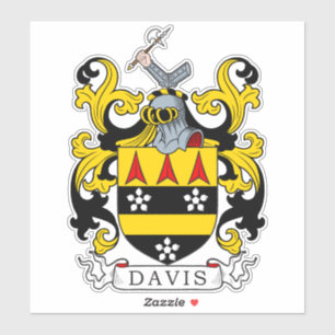 Sticker Davis Family Crest