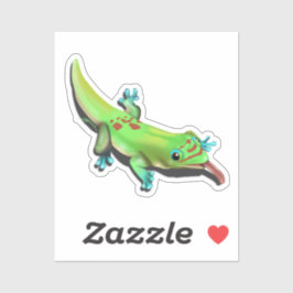 Sticker Day Gecko—revendiquer un territoire
