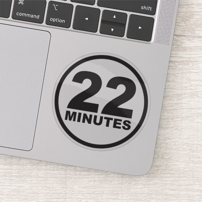 Sticker de 22 minutes (Détail)