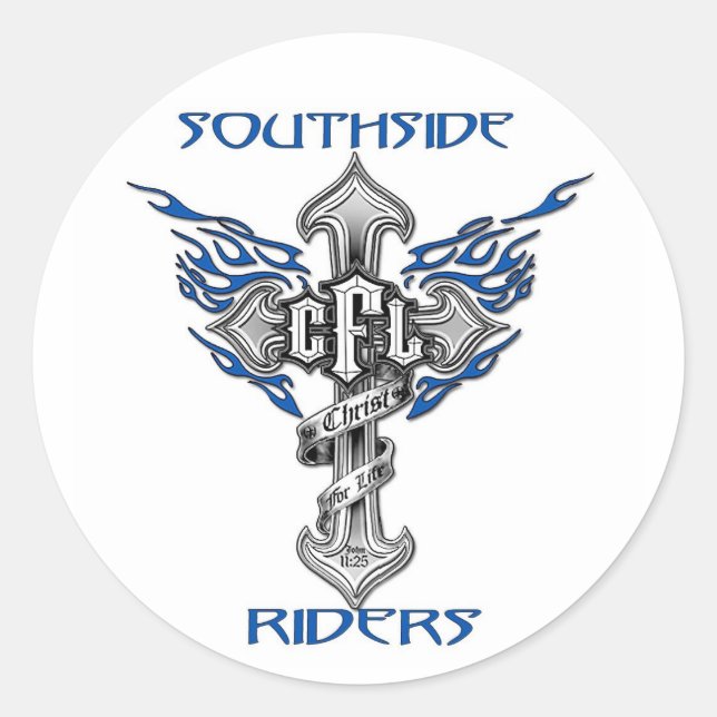 Sticker de 3 pouces Southside Riders (Devant)