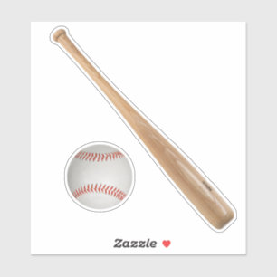 Sticker de baseball et de chauve-souris