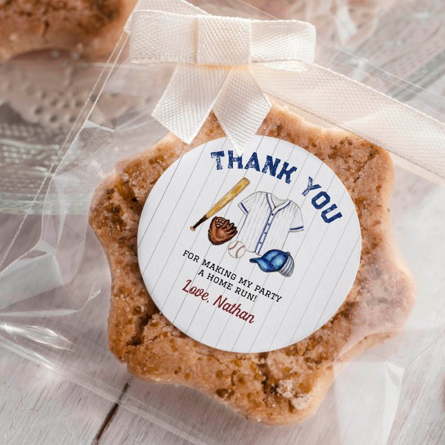 Sticker de baseball Étiquette fête d'anniversaire (Créateur téléchargé)