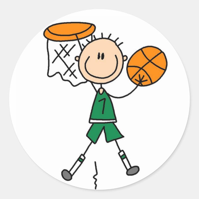 Sticker De Basketball (Devant)