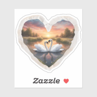 Sticker De beaux cygnes