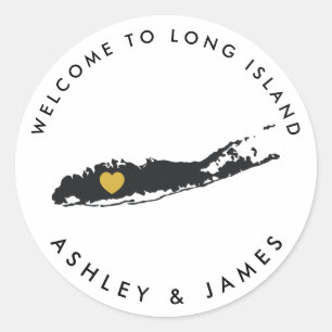 Sticker de bienvenue pour Mariage de Long Island B