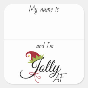 Sticker de boisson Marker Nom drôle Noël dire