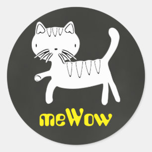 Sticker de bon emploi personnalisable pour chat me