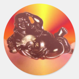 Sticker de bouddha riant