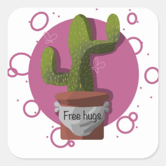 Sticker de cactus sans serrure