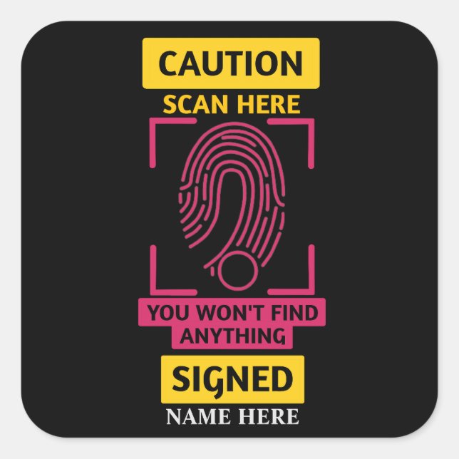 Sticker DE CAUTION (Devant)