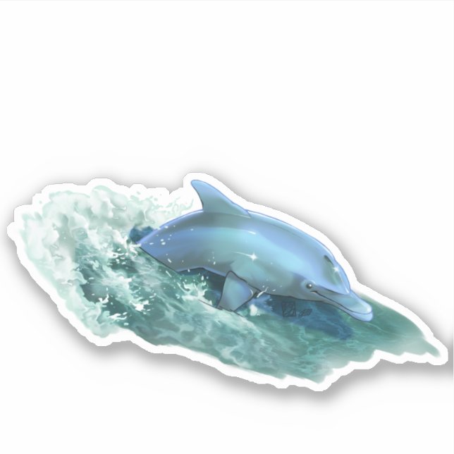 Sticker de charité pour le surf Dolphin Hurricane  (Devant)