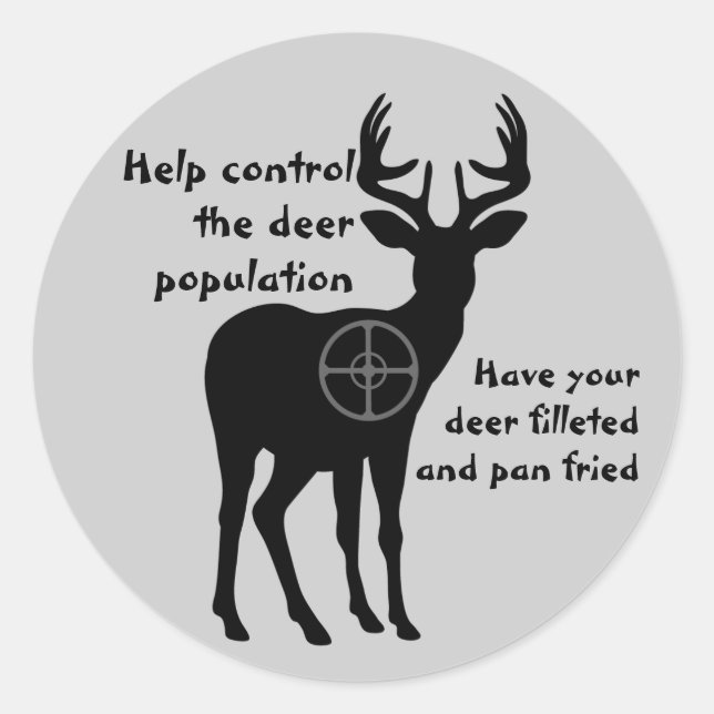 Sticker de chasse aux cerfs (Devant)